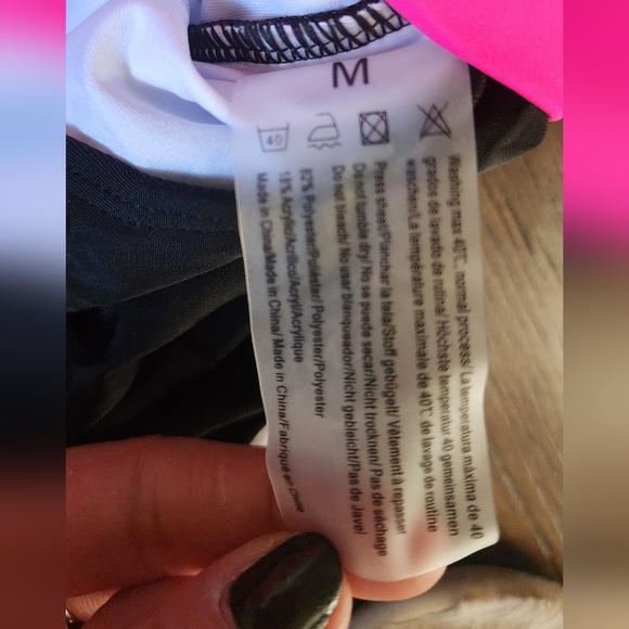 NWT Pink and Black Cutout High Waist Swimsuit Medium - Picture 5 of 7